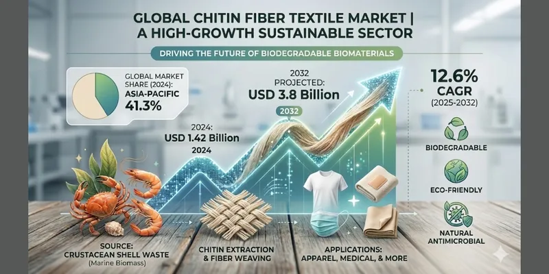 Chitin Fiber Textile Market Size, Share & Forecast: 12.6% CAGR Through 2032